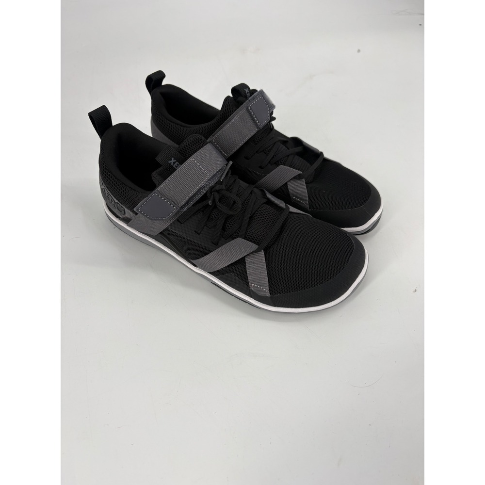 Xero Shoes Womens Forza Trainer Black Steel Gray Barefoot Gym Sneaker 7 RR01-04
